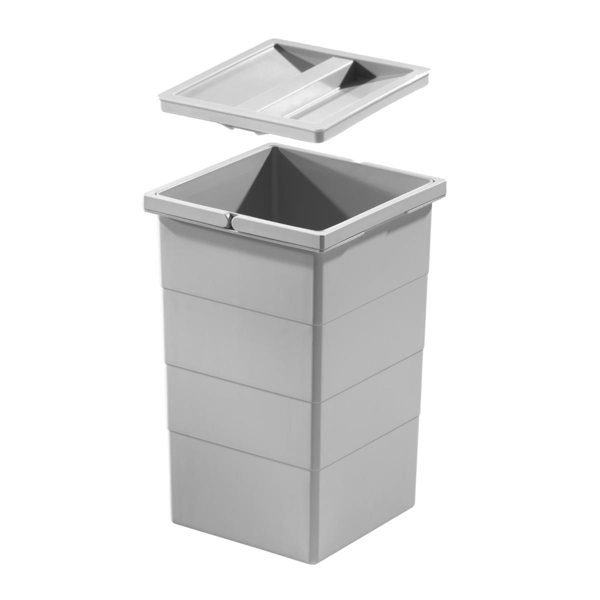 Hailo Inneneimer 1076099 mit Deckel 15 Liter 226x233x350 mm 2 Henkel