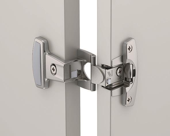 Hettich Eckscharnier Selekta Pro 2000 mit Auflage 12 mit Zuhaltung Öffnung 270