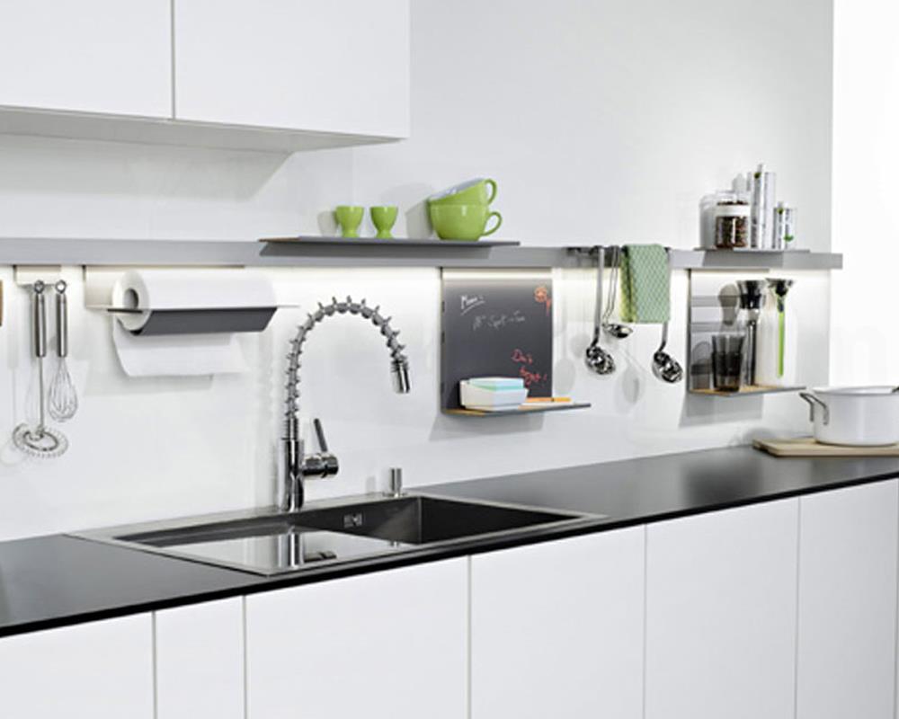 Linero MosaiQ Deko Einleger Rauchglas L 585 x 110 x 4 mm