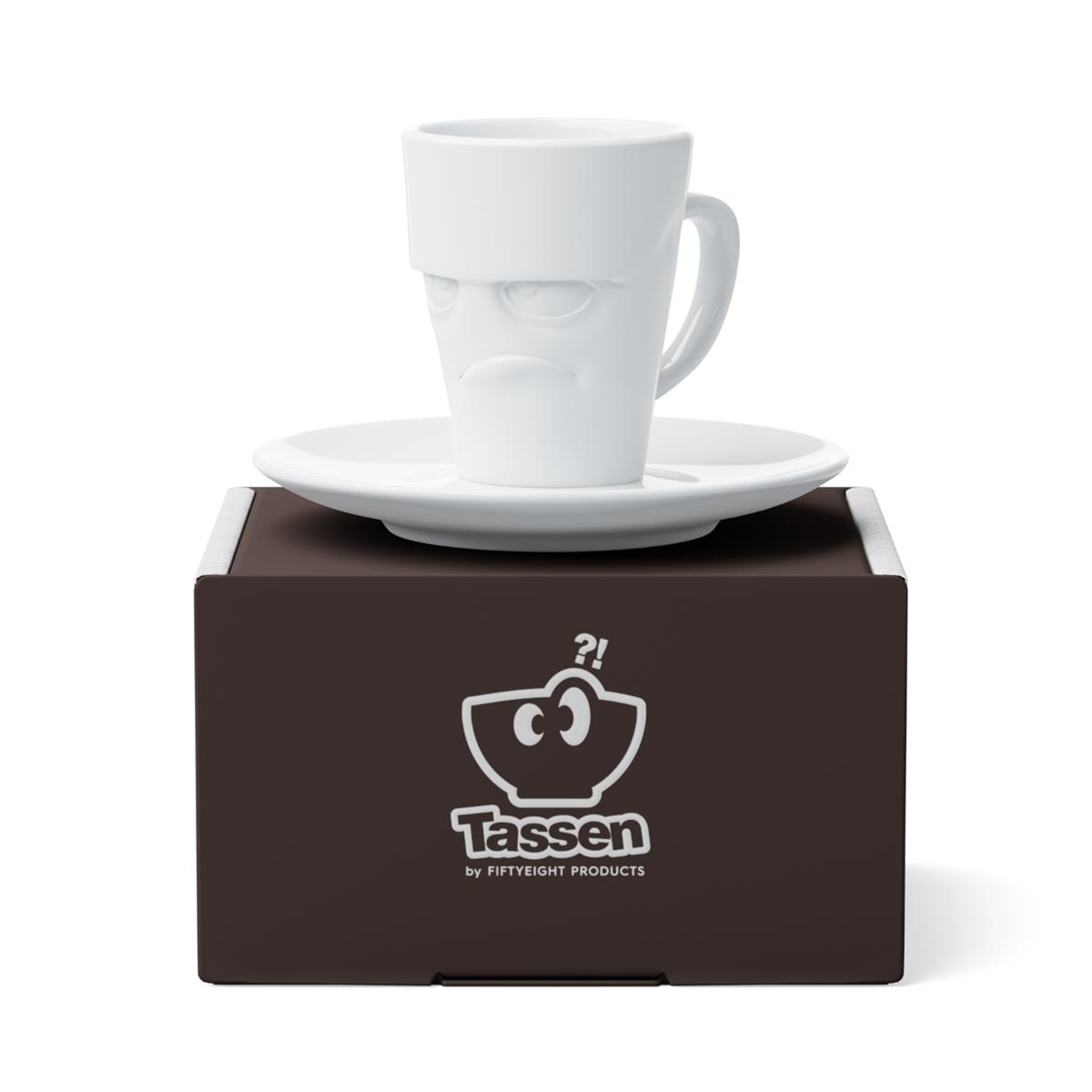 TV Tasse Espresso Mug 15 Grummelig weiß mit Henkel