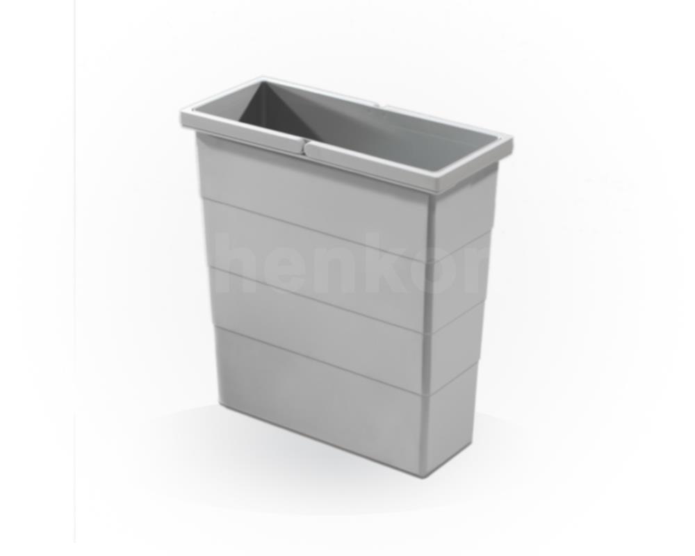 Hailo Inneneimer 1122455 ReadyBin 12 L 320 x 141 x 350 mm incl. Wandhalter hellgrau