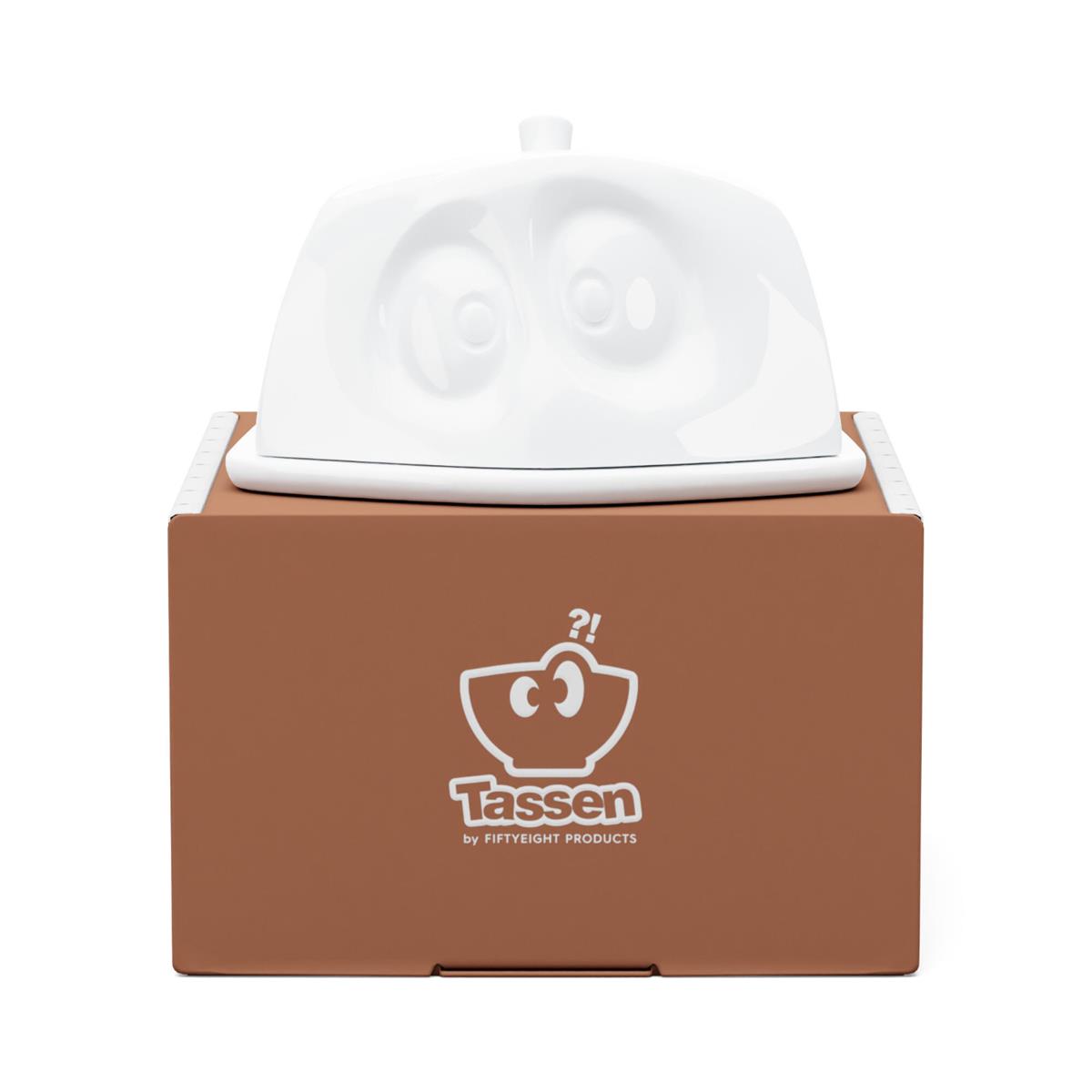 TV Tasse Butterdose 34.01 Versteckt weiß