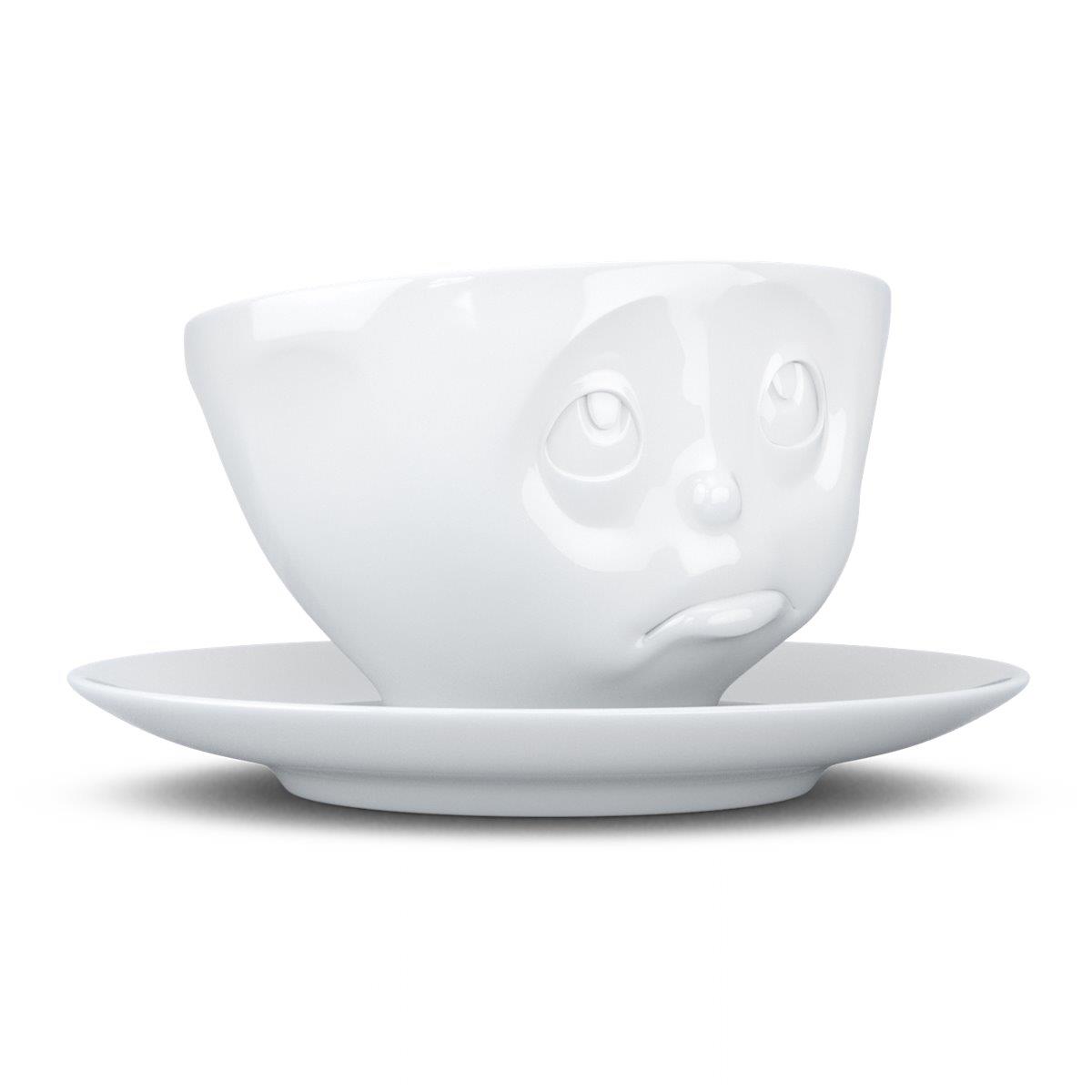 TV Tasse Kaffeetasse 44.01 Och Bitte mit Untertasse weiß