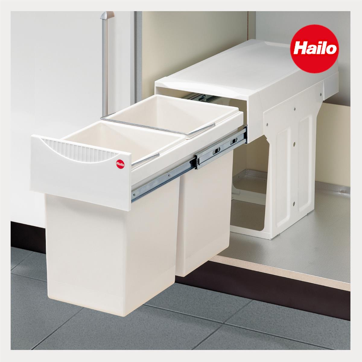 Hailo Abfallsammler 3666001 TA Swing Tandem 2x 15 Liter