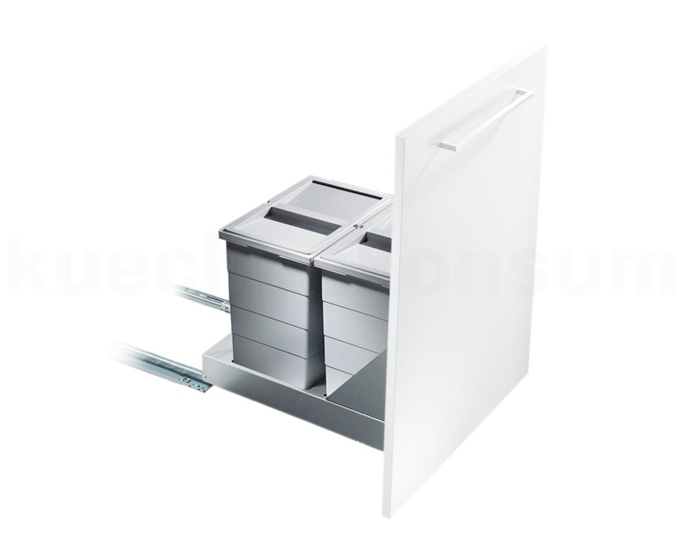 Hailo Abfallsammler 3616411 TB Slide Bottom-Mount 2x 24 Liter