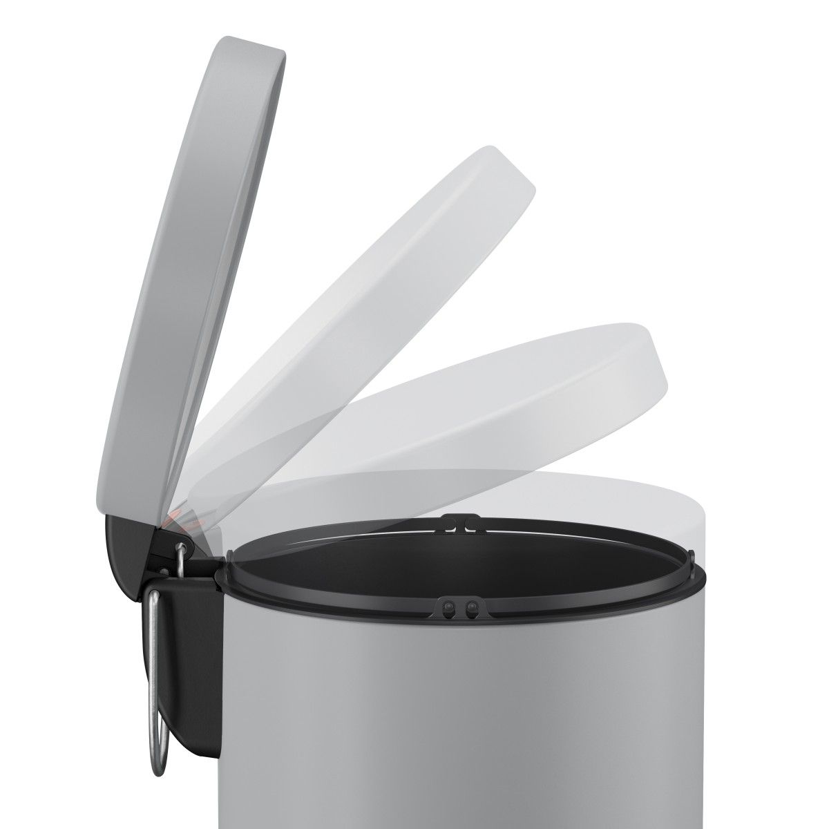 Hailo Standmülleimer 5050201 Selekta rund 5 Liter Grau
