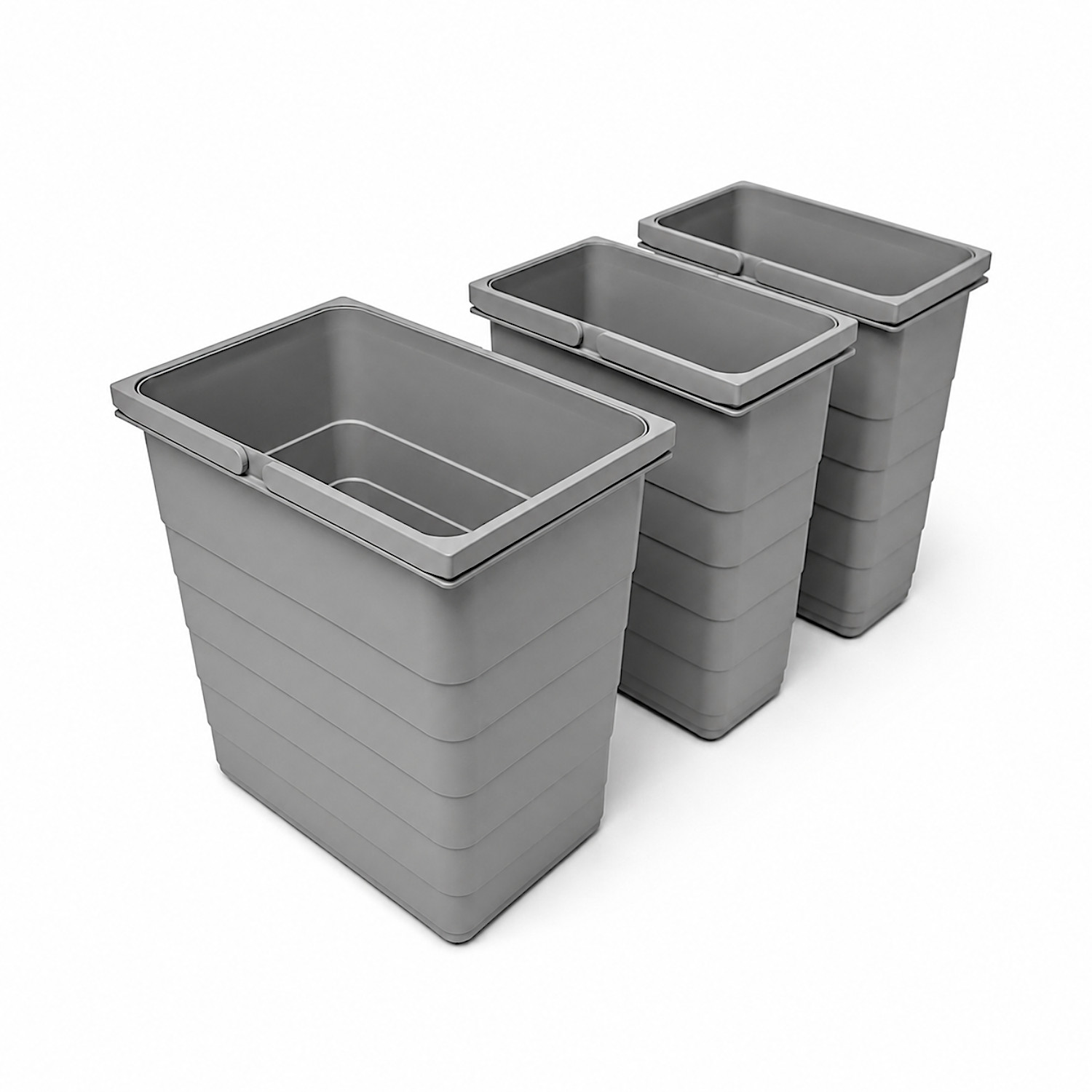 ninka Inneneimer-Set 5055.91 eins2vier hellgrau 2x 8 + 17 Liter 310 mm Höhe
