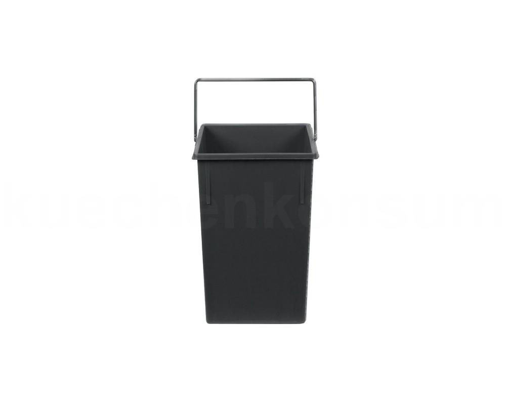 Hailo Inneneimer 1220189 basaltgrau 15 Liter 230 x 220 x 350 mm mit Henkel