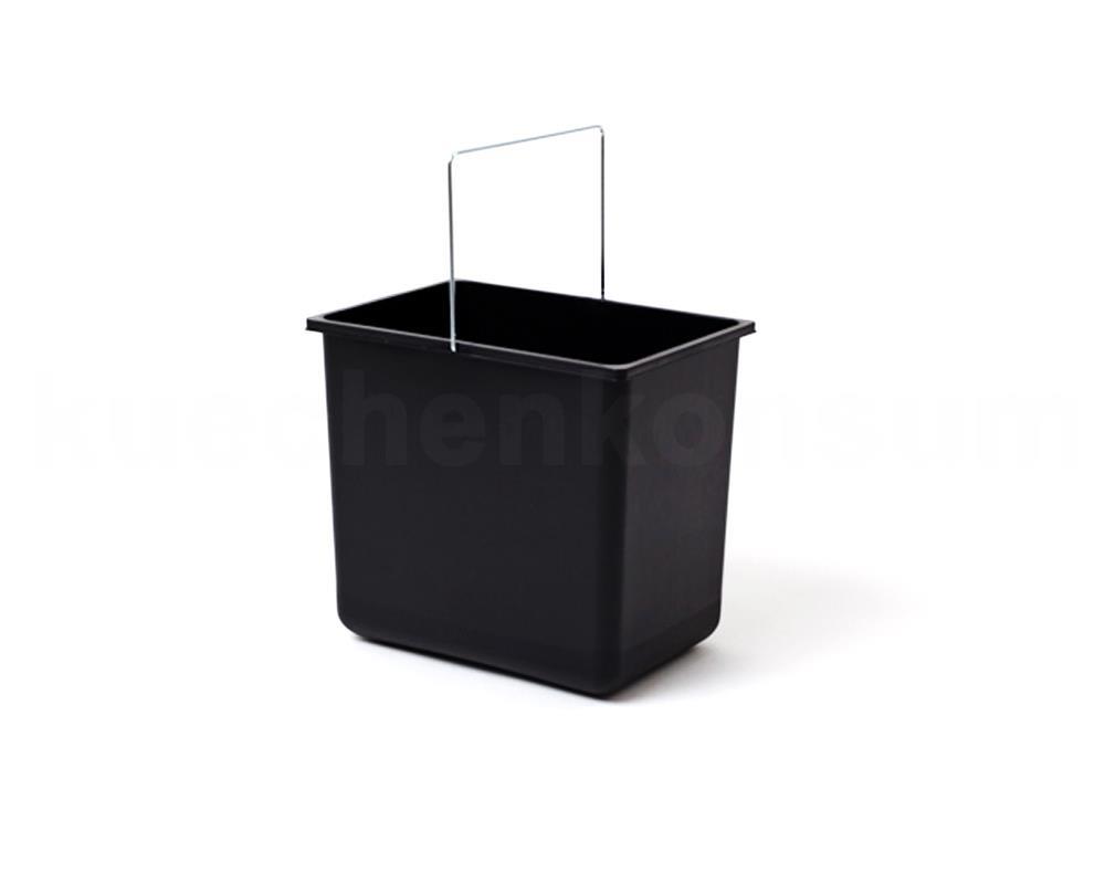 Hailo Inneneimer Paar 18 Liter schwarz grau 316x226x286 mm mit Deckel