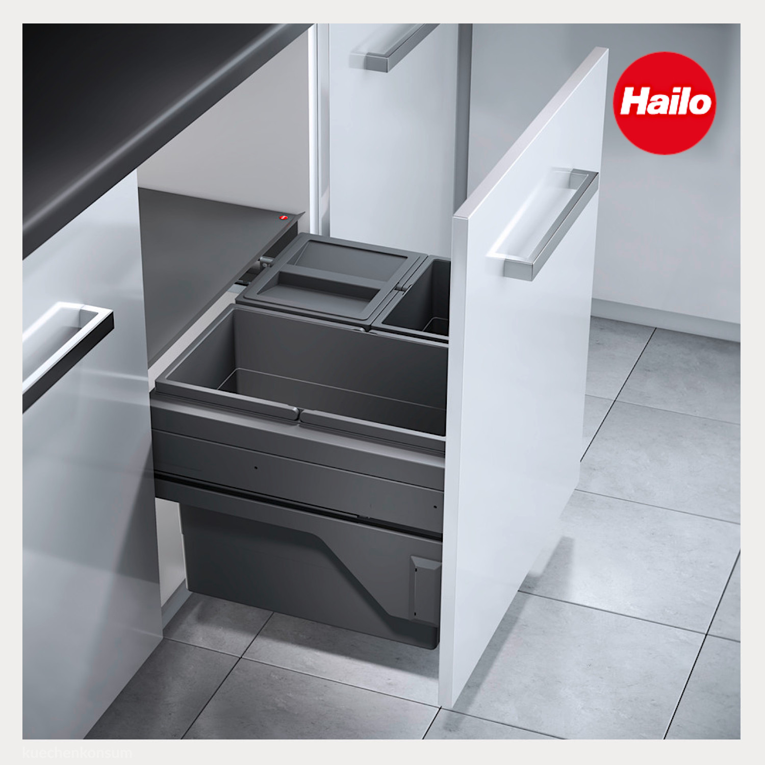 Hailo Abfallsammler 3610851 Cargo 600 Slide 54 Liter