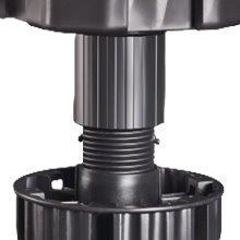 Möbelfuß 85 mm höhenverstellbar 75-103 mm Kunststoff schwarz 40x