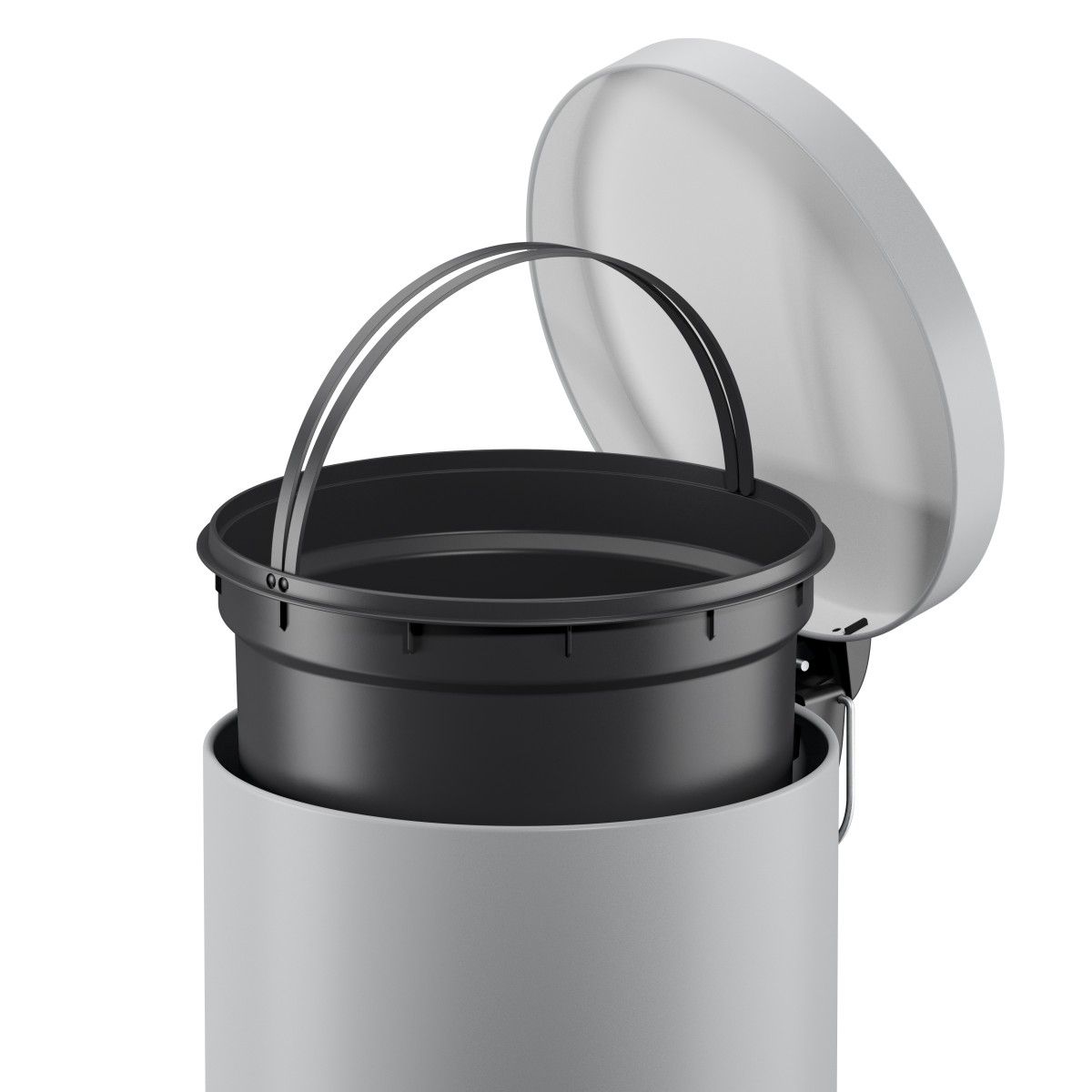 Hailo Standmülleimer 5020201 Selekta rund 20 Liter Edelstahl