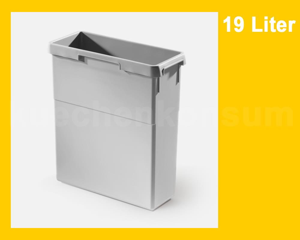 Hailo Inneneimer 1071319 hellgrau 19 Liter 397 x 171 x 413 mm