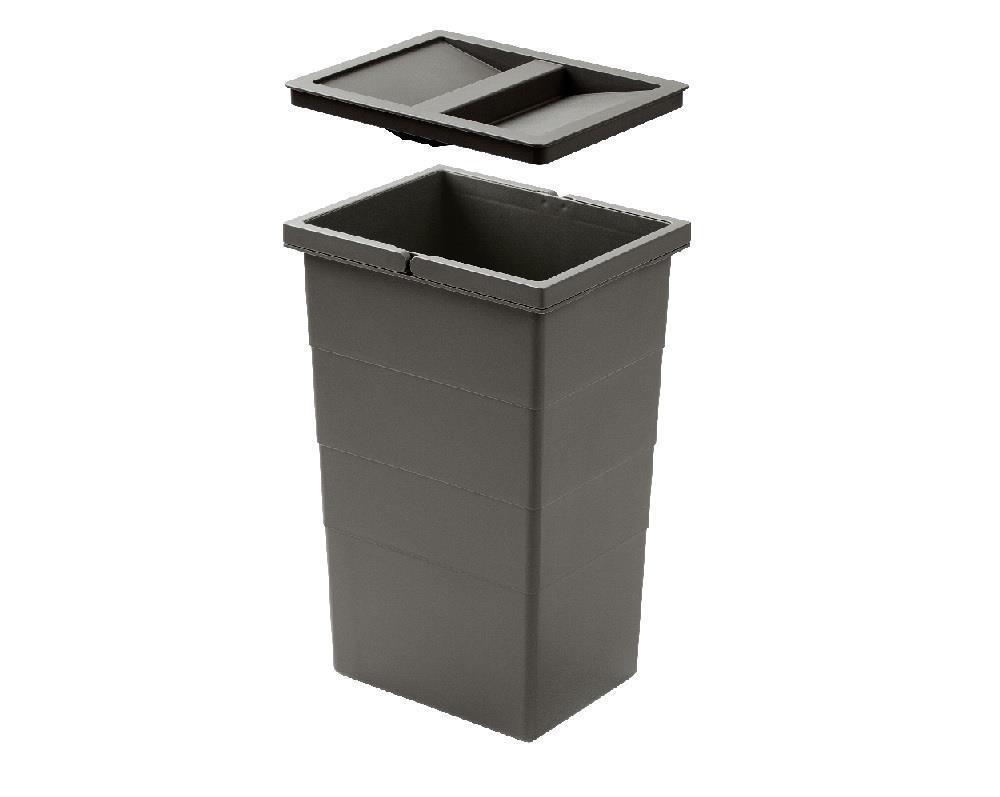 Hailo Inneneimer 1138995 ReadyBin 13 L 207x242x350 mm mit Wandhalter