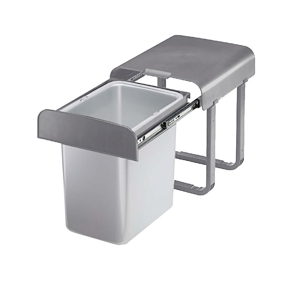 Ekotech Abfallsammler AG16G Aladin grau 16 Liter ab 40cm Unterschrank
