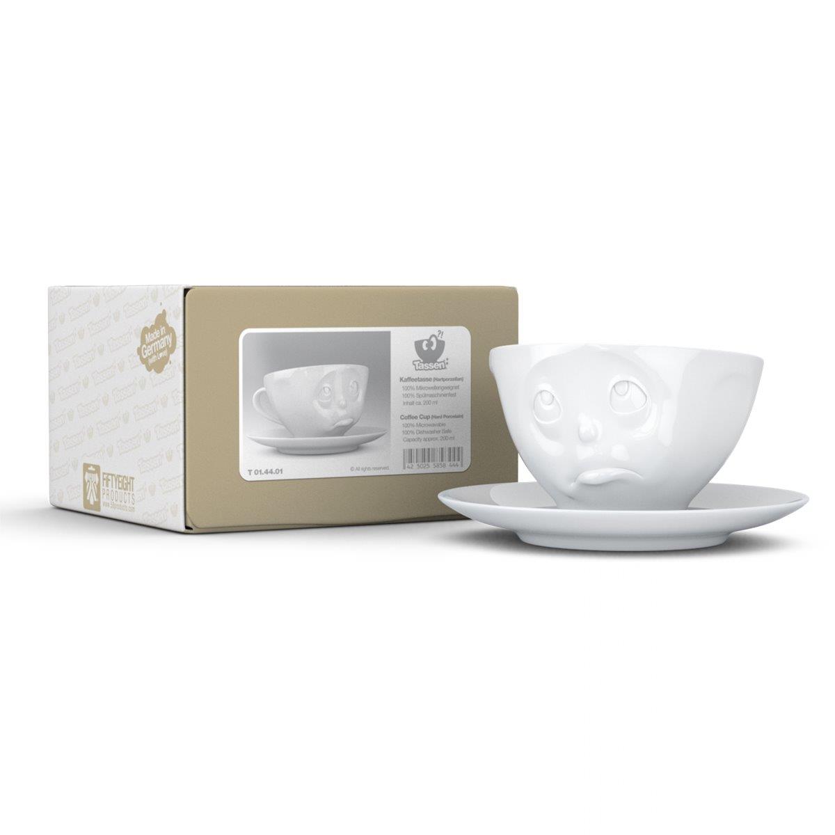 TV Tasse Kaffeetasse 44.01 Och Bitte mit Untertasse weiß