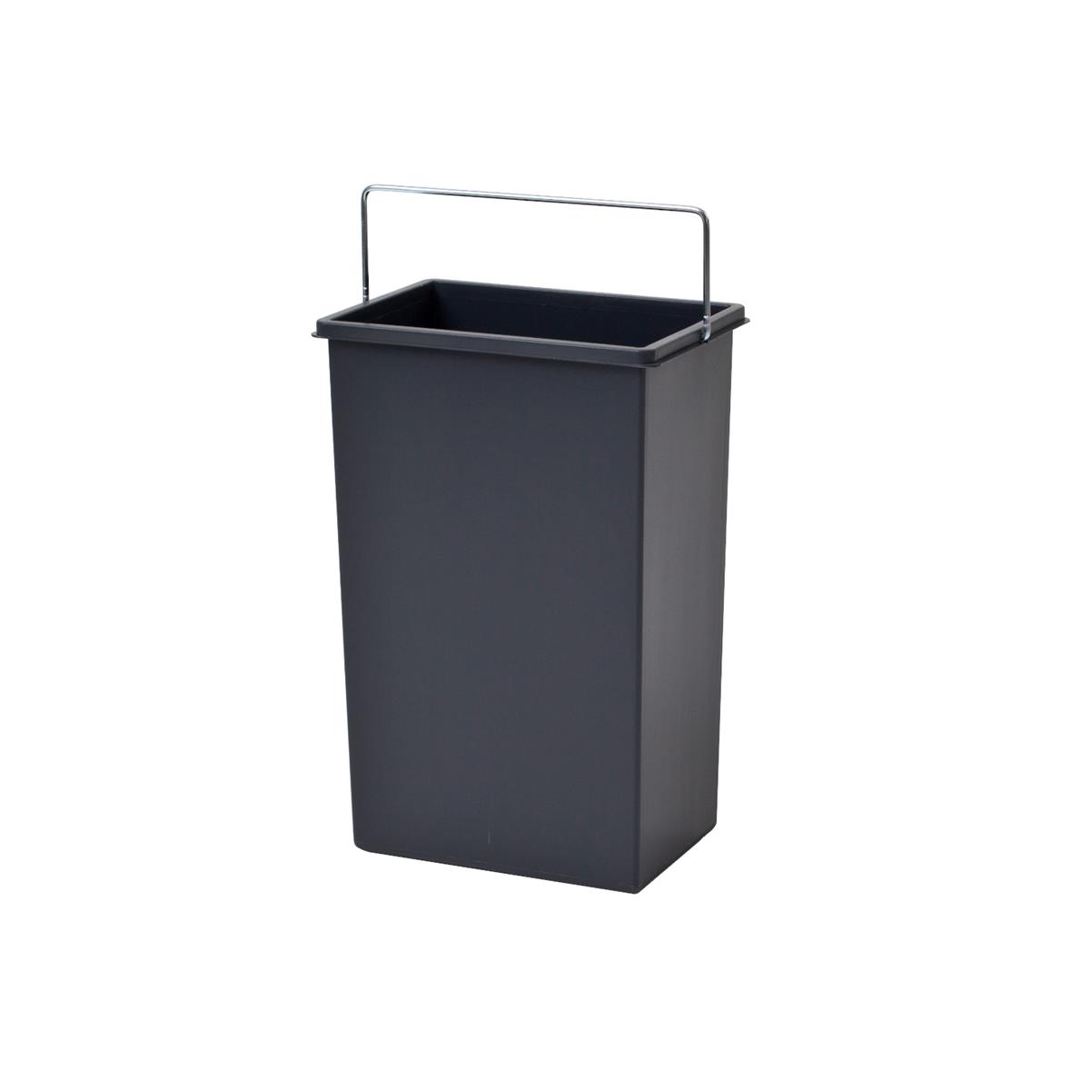 Hailo Inneneimer 1045639 dunkelgrau 10 L 226 x 154 x 350 mm mit Henkel
