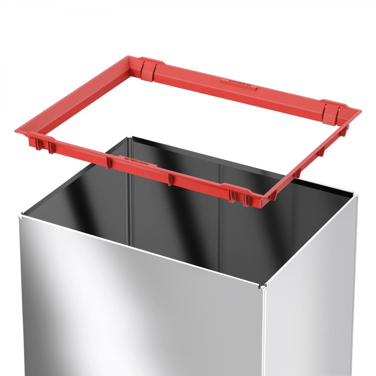 HAILO Big-Box Swing XL 52 Liter Edelstahl/schwarz 8602110