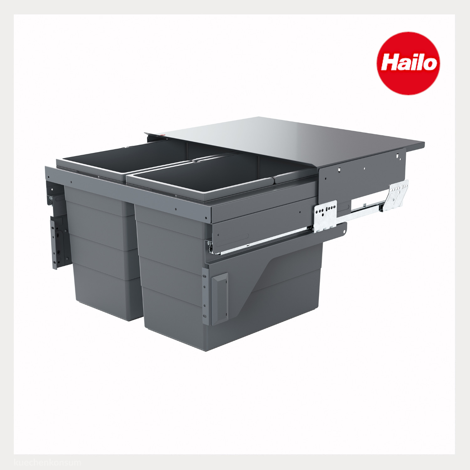 Hailo Abfallsammler 3610841 Cargo 600 Slide 56 Liter