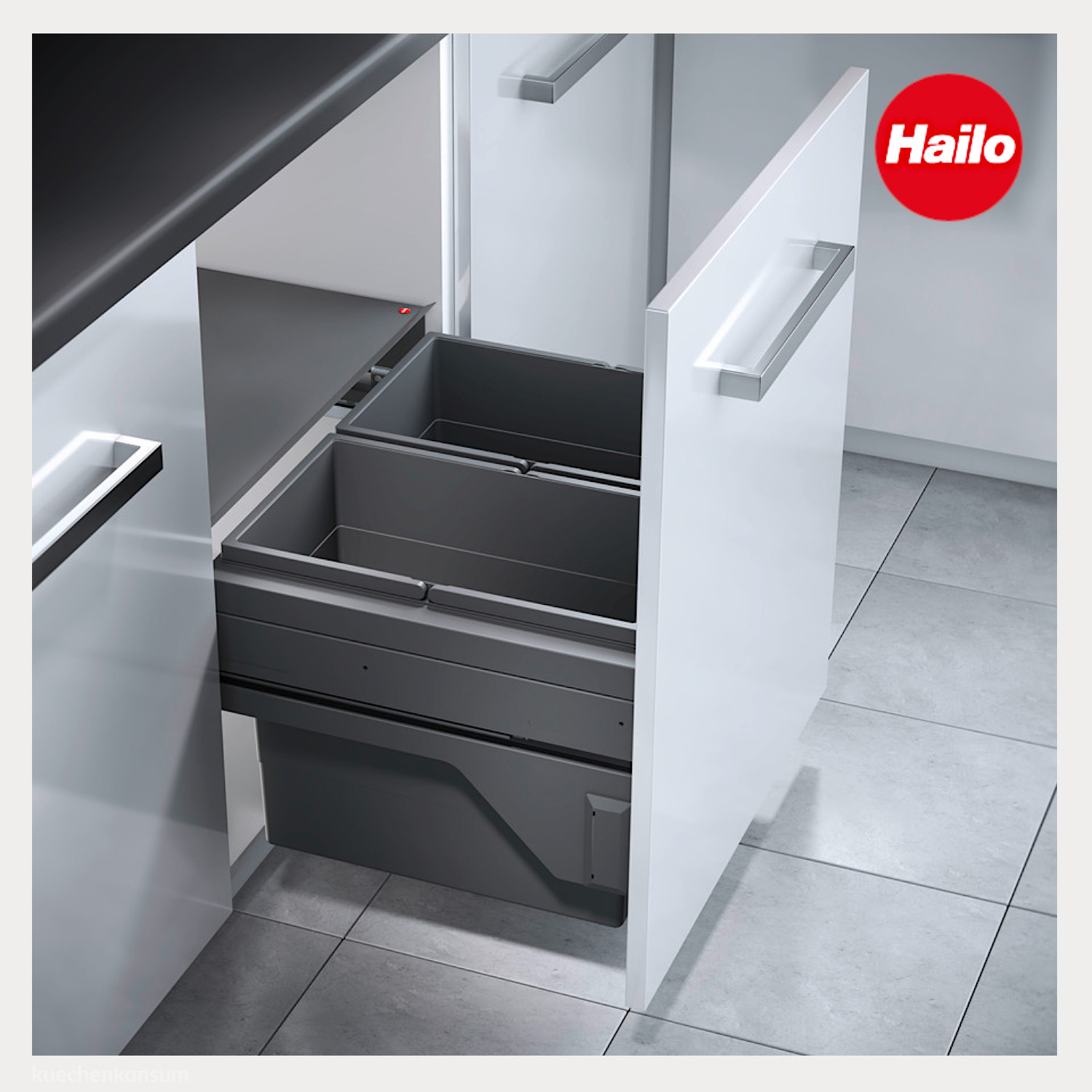 Hailo Abfallsammler 3610841 Cargo 600 Slide 56 Liter