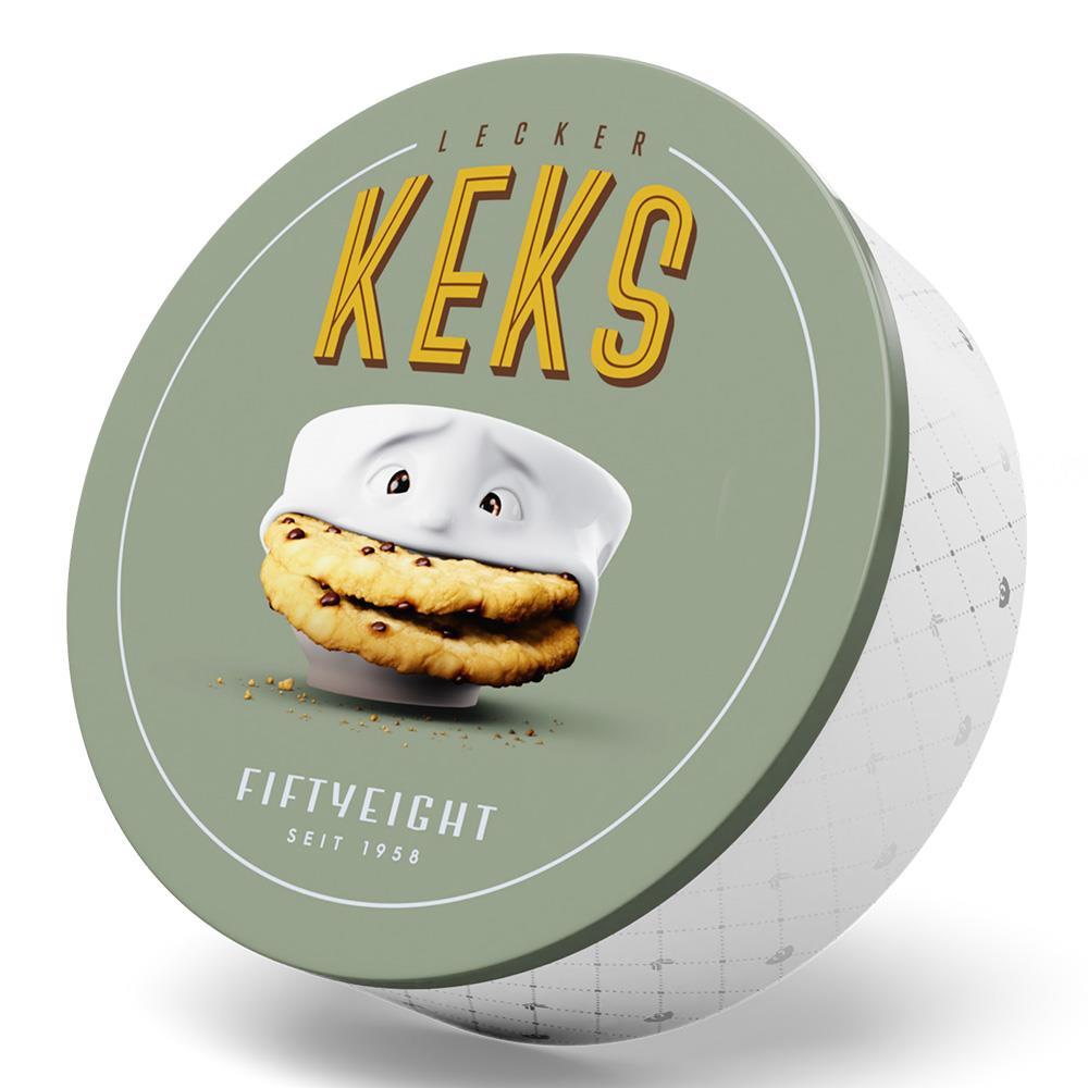 TV Tasse Blechdose 03.03 Lecker Keks rund Vorratsdose