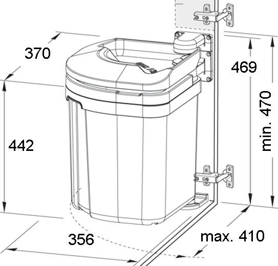Müllex Abfallsammler FLEXX 4915.35 Kehrichtbehälter 35 L