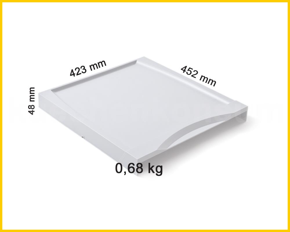 Hailo Deckel 49 Liter 1079479 hellgrau 423 x 452 x 48 mm