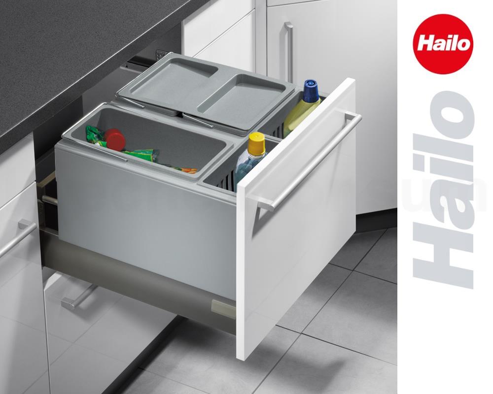 Hailo Abfallsammler 3630501 Inset Aufsatz XXL 2x 8,5 + 2x 4,1 + 12 L