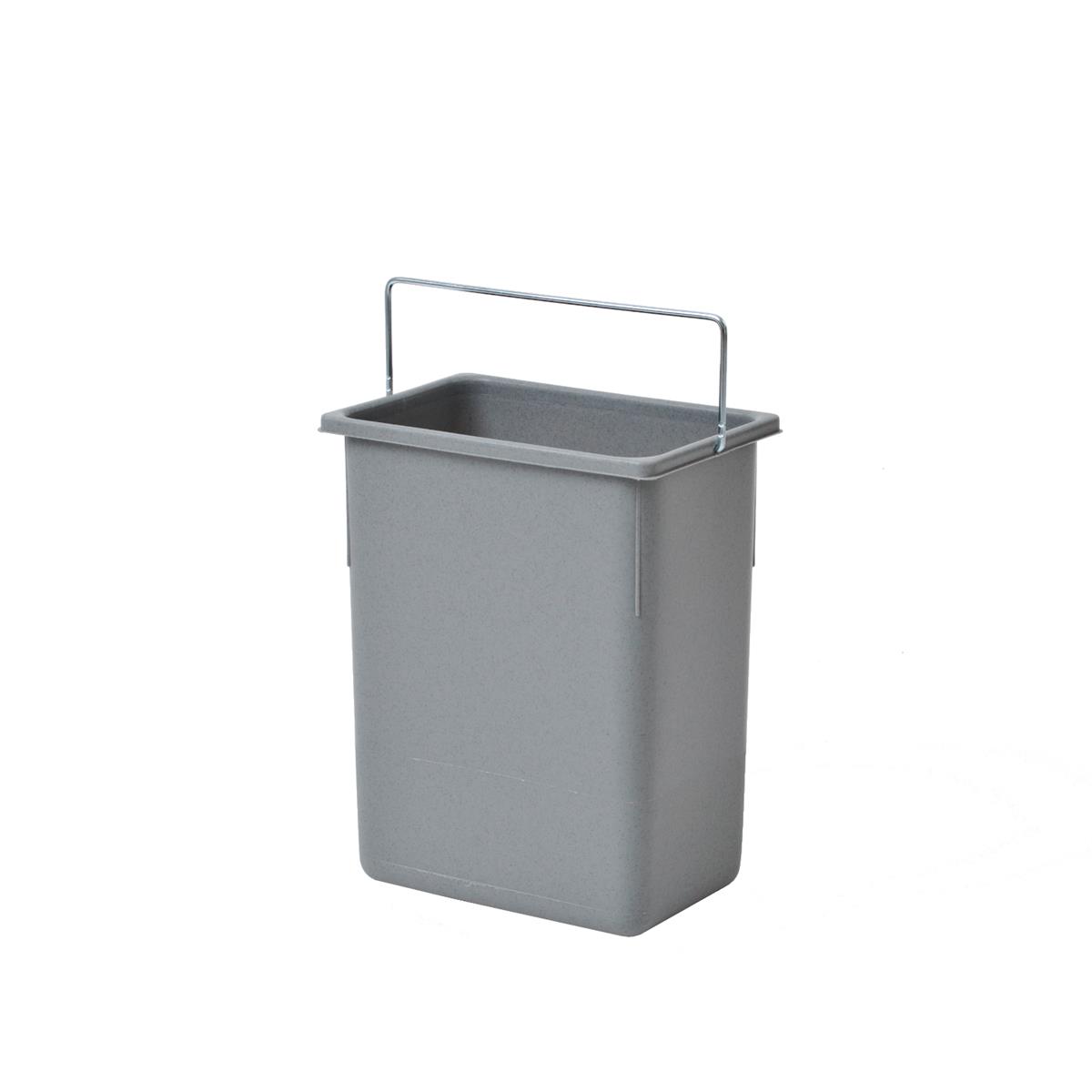Hailo Inneneimer 1094089 hellgrau 8,5 L 226 x 150 x 287 mm mit Henkel