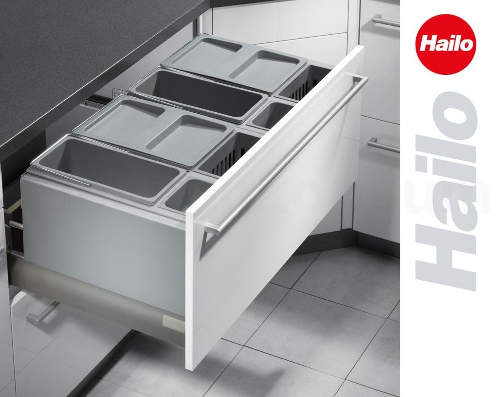 Hailo Abfallsammler 3630901 XX Inset Aufsatz XXL 2x 18 + 2x 12 + 2x 4,1 + 2x 0,7 Liter