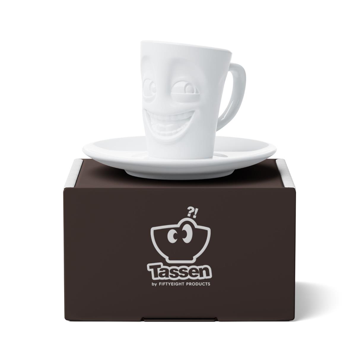 TV Tasse Espresso Mug 16 Witzig weiß mit Henkel