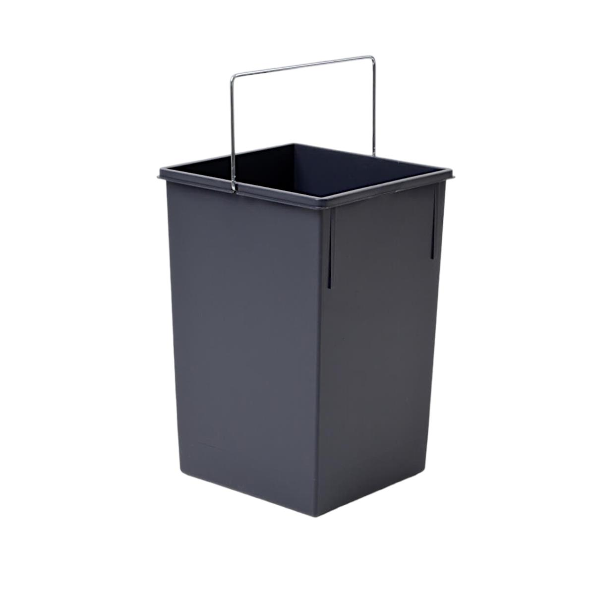 Hailo Inneneimer 1008879 dunkelgrau 15 L 230 x 220 x 350 mm mit Henkel