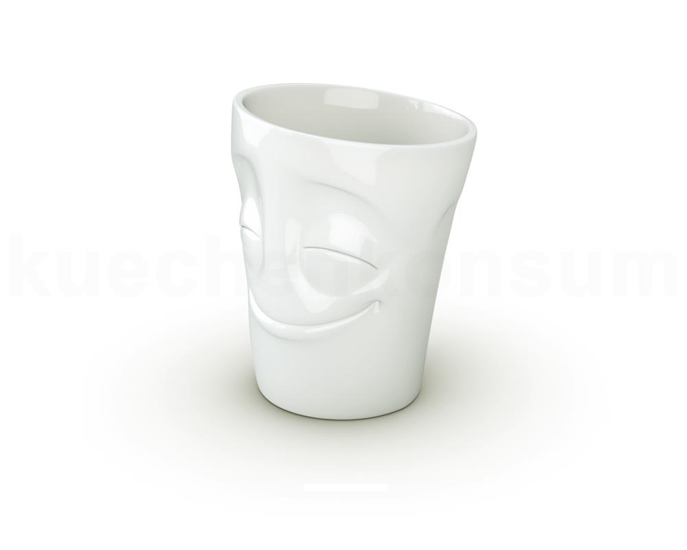TV Tasse Kaffeebecher 83.01 Henkelbecher Vergnügt weiß
