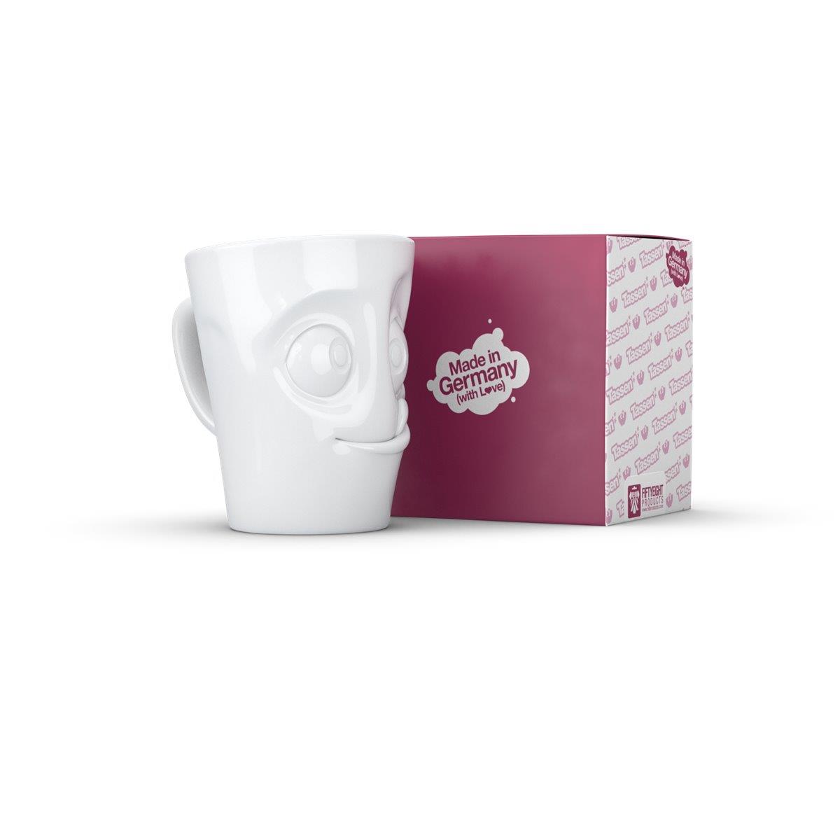 TV Tasse Kaffeebecher 86 Henkelbecher Lecker weiß