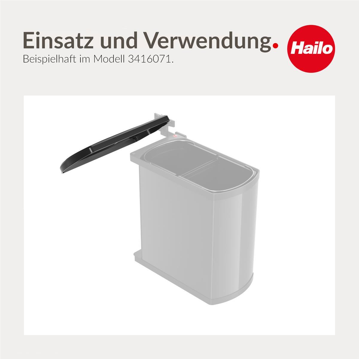 Hailo Deckel für Abfallsammler Uno Duo Einbau Mülleimer Schwenkeimer drehbar