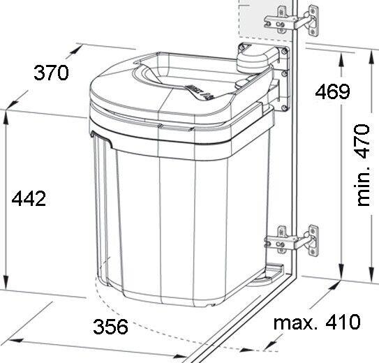 Müllex Abfallsammler FLEXX 4915.35 Kehrichtbehälter 35 L