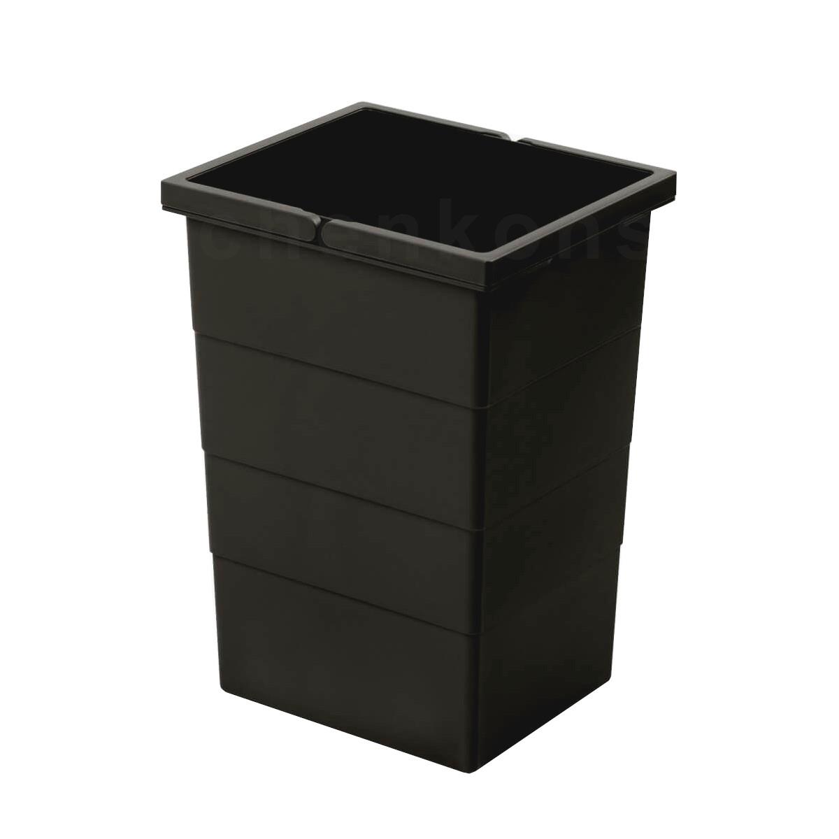 Hailo Inneneimer 1222509 schwarz 15 Liter 226x233x350 mm mit Deckel