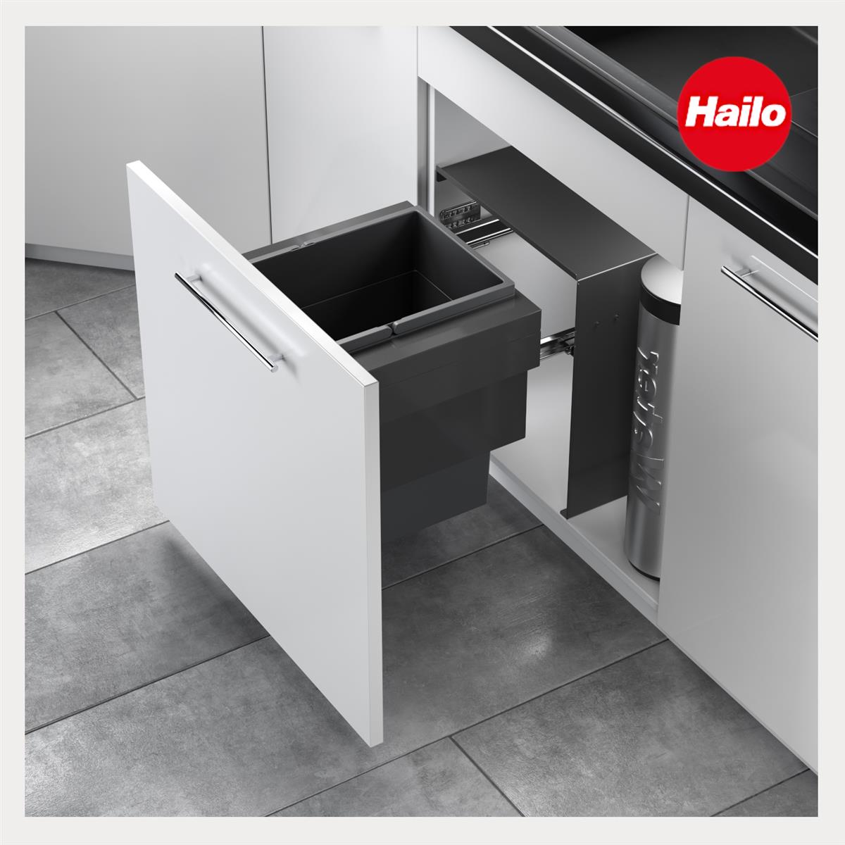 Hailo Abfallsammler 3608611 Cargo Aqua 28 Liter