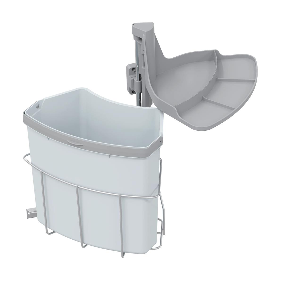Abfallcenter Nr. 720360 Schwenkeimer Junior 18 Liter grau