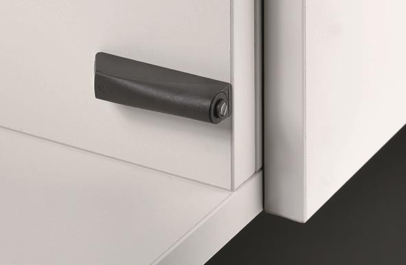Hettich Push to open Lock 9089594 weiss zum Anschrauben