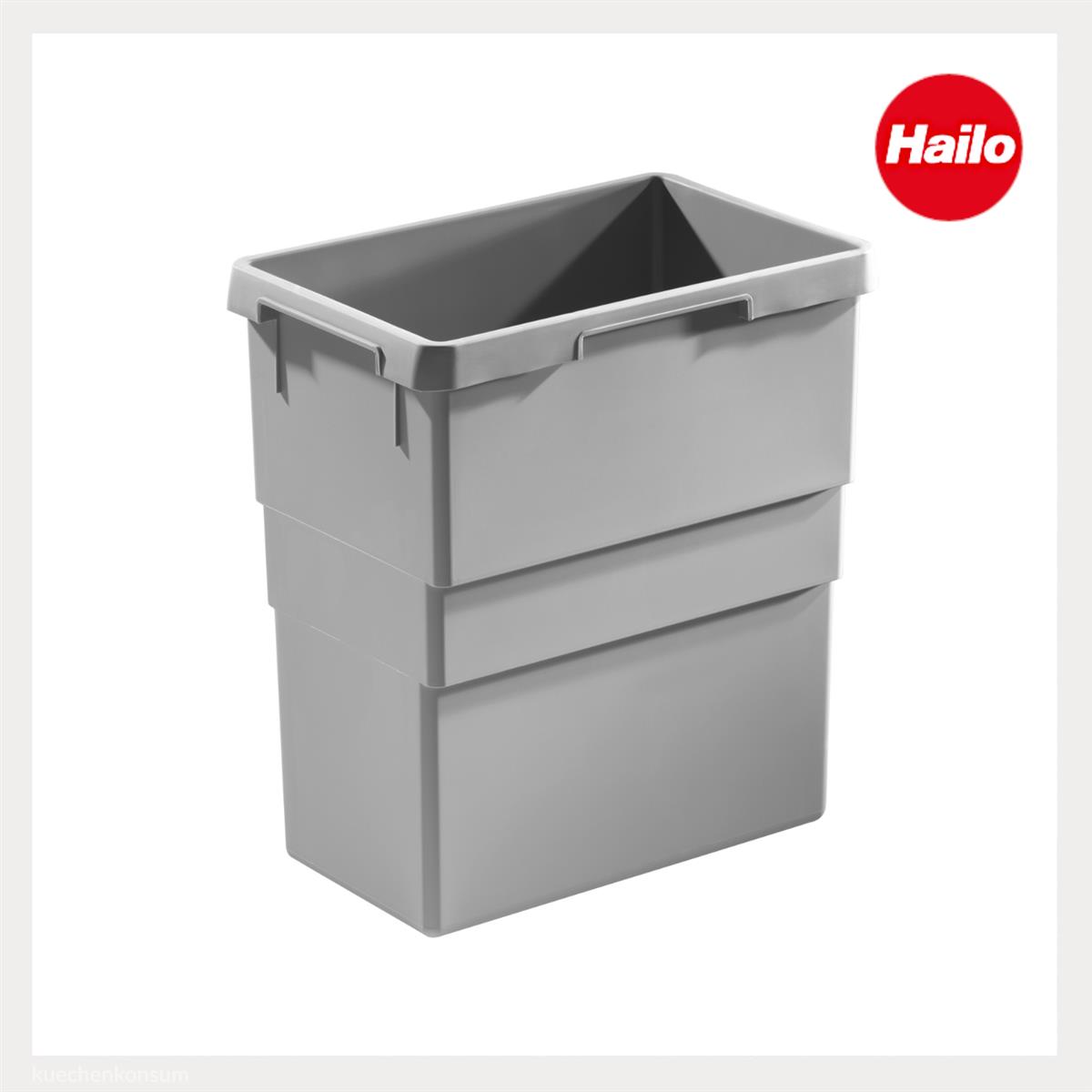 Hailo Inneneimer 1058089 hellgrau 30 Liter 397 x 258 x 413 mm