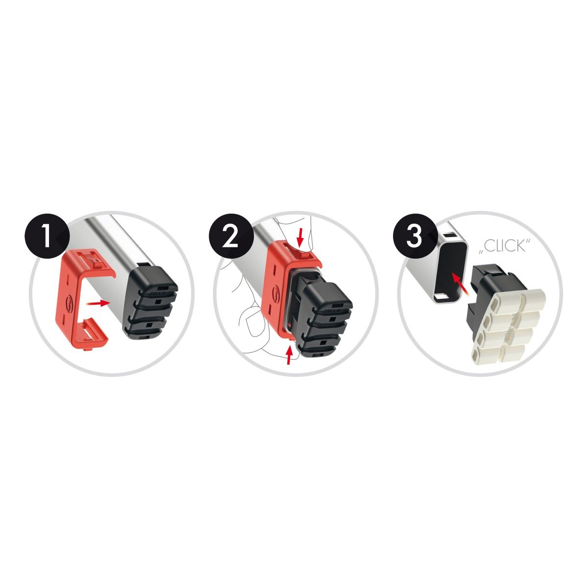 HAILO Wechselfuß-Set 9947001 Living Size L 4 EasyClix Leiterfüße