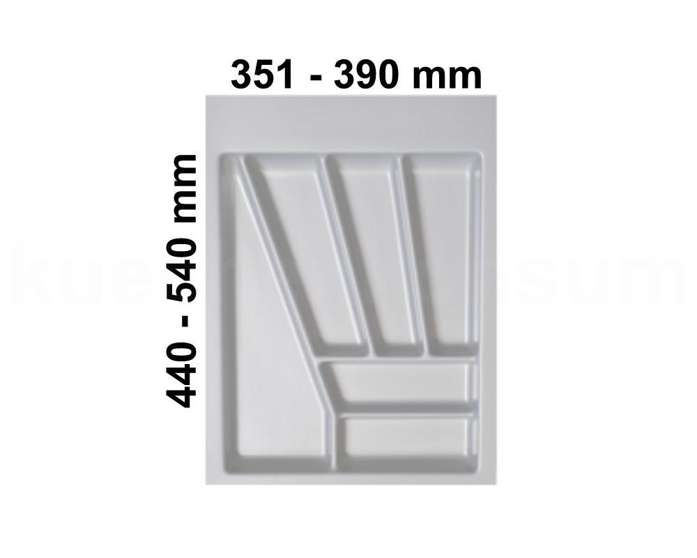 Besteckeinsatz 610564 BE 45 MULTI 351 - 390 mm silbergrau