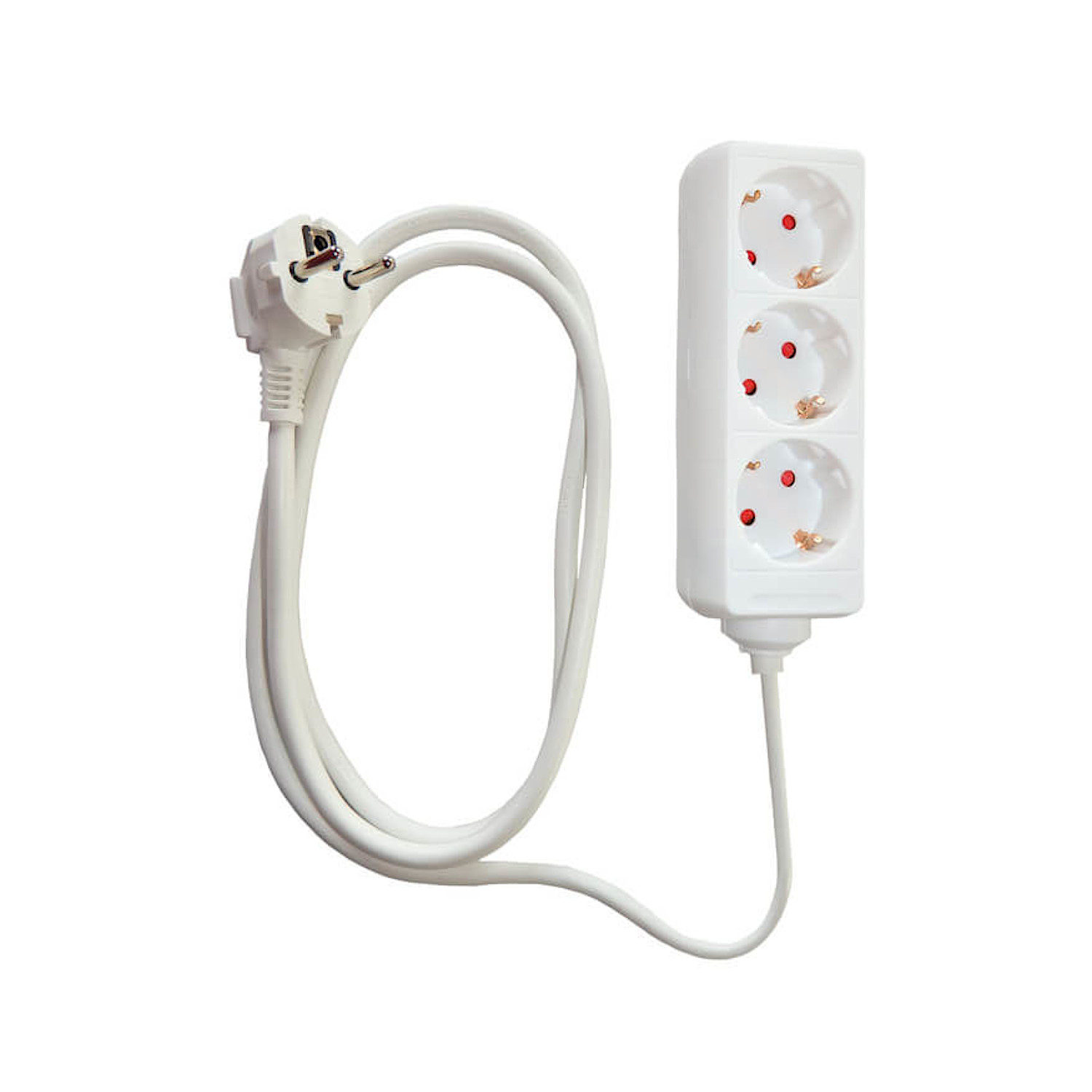 Steckdosenleiste TSD-W.3 3-fach Tischsteckdose, weiß