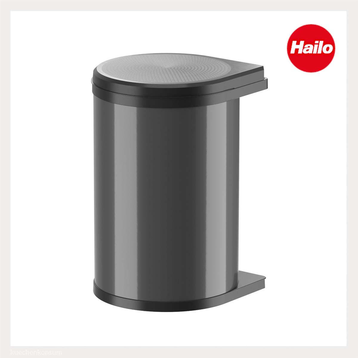 Hailo Abfallsammler 3520071 schwenkbar Mono 20 Liter Schwarz