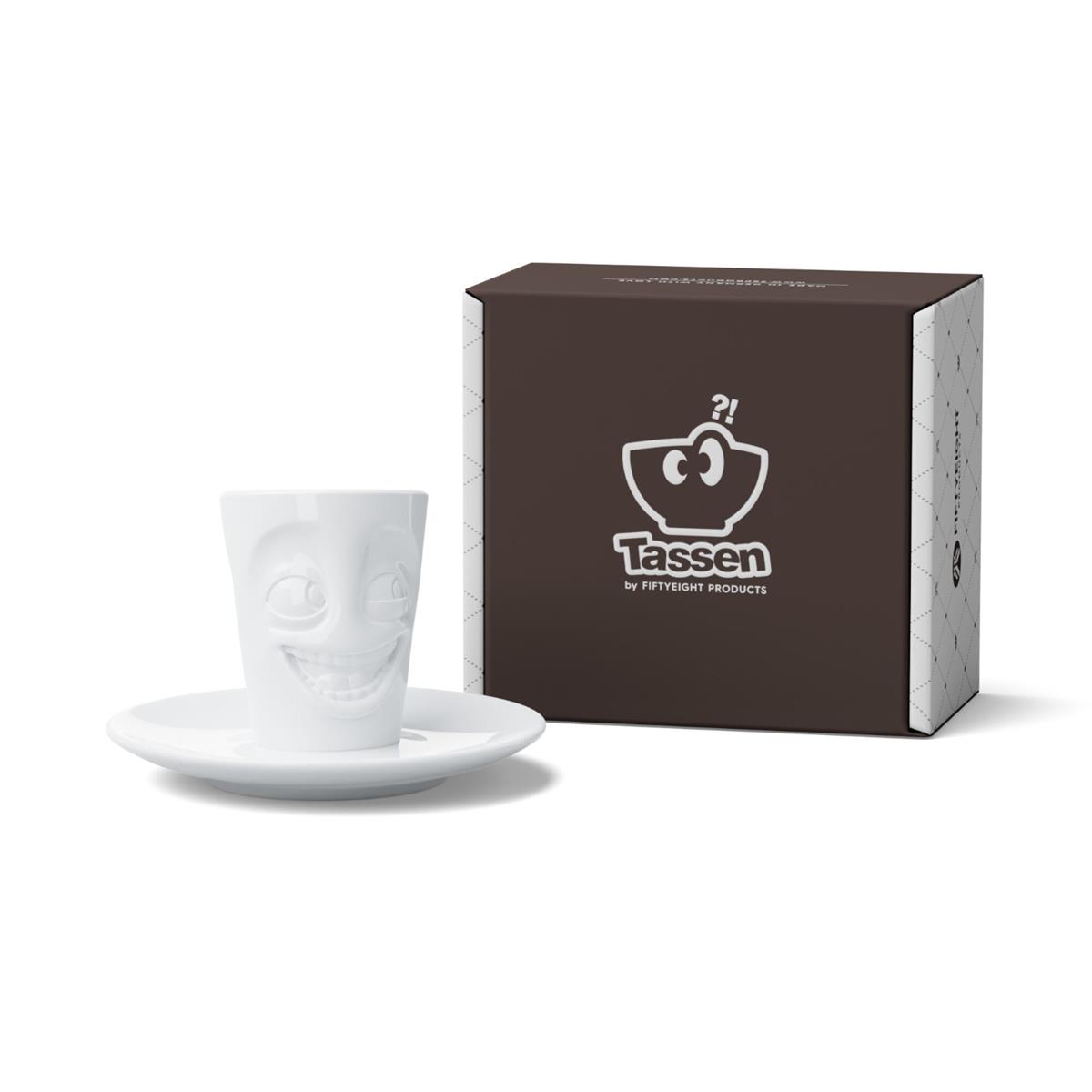 TV Tasse Espresso Mug 16 Witzig weiß mit Henkel