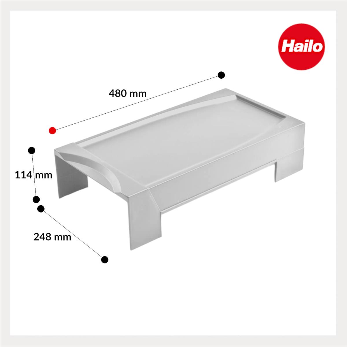 Hailo Deckel 1074009 hellgrau 246 x 476 x 114 mm