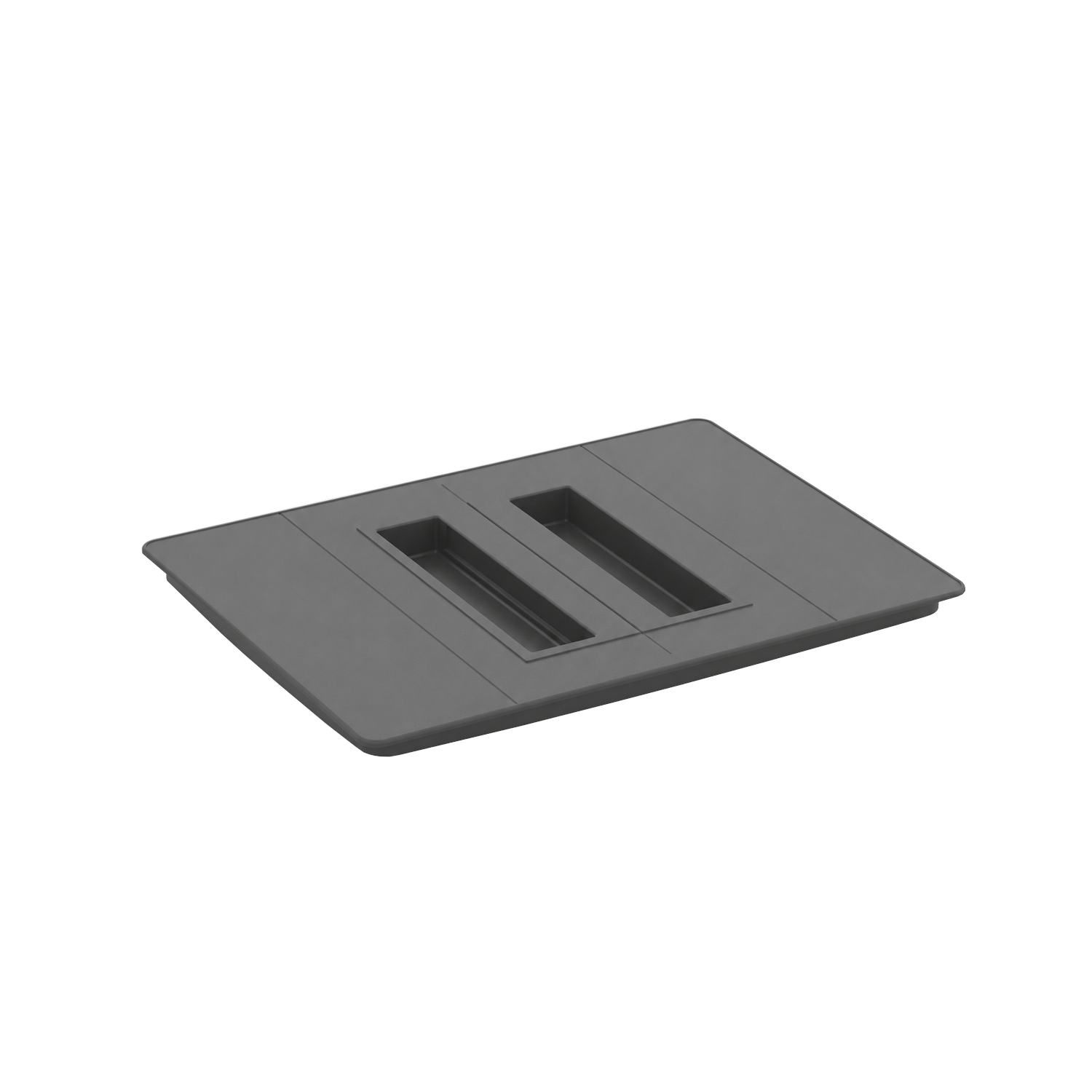 Ekotech Deckel für 15 Liter Ersatzeimer Oriongrau 285 x 205 mm