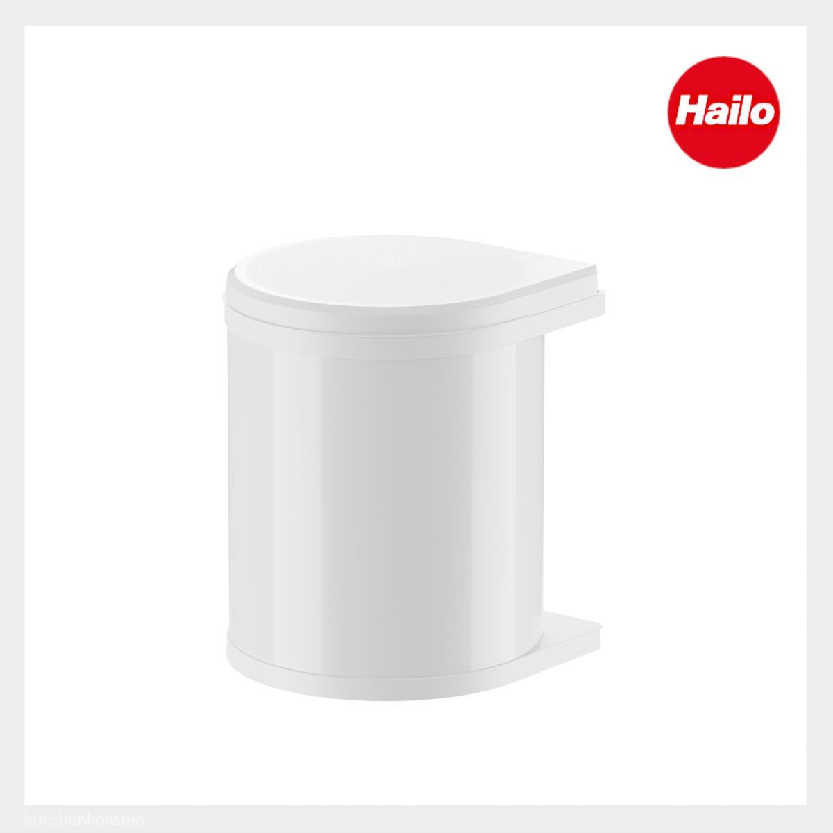 Hailo Abfallsammler 3515001 schwenkbar Mono 15 Liter Weiß