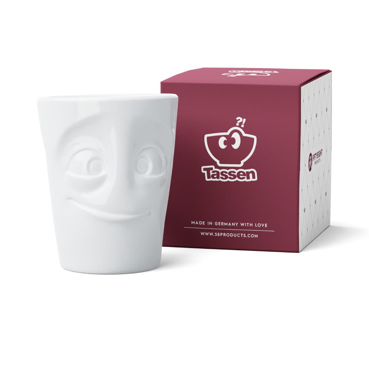 TV Tasse Kaffeebecher 95 Henkelbecher Maximug Bereit weiß